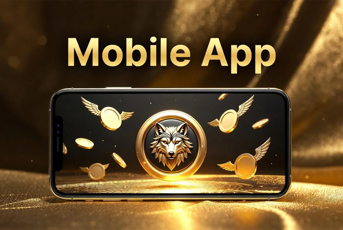 Wolf Winner app download screen showing the Android APK install